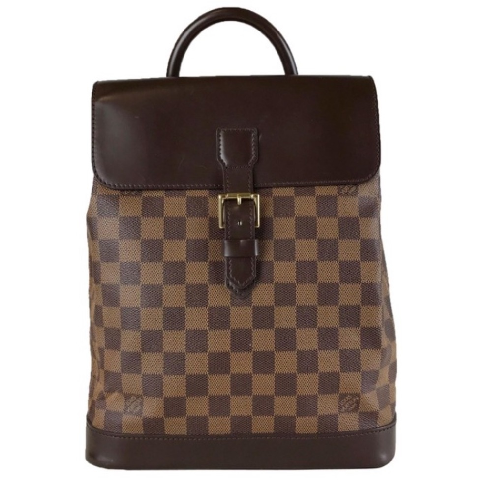 Louis Vuitton Damier Ebene Soho Backpack.